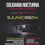 Carrera solidaria nocturna Talavera la Real, Badajoz